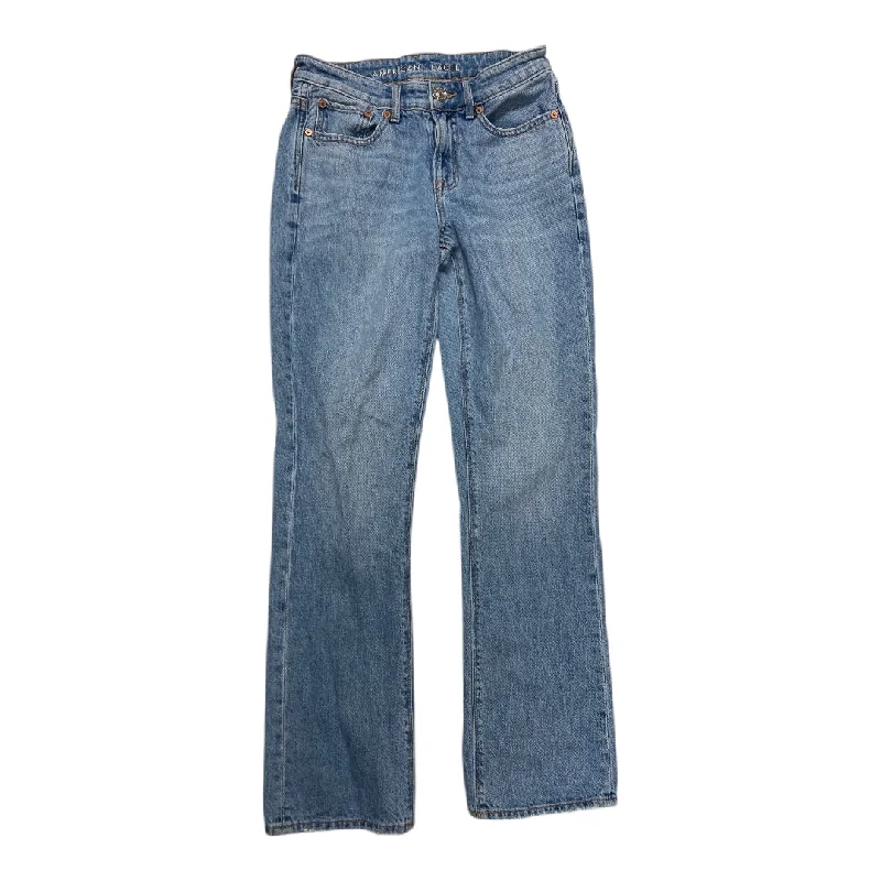 Cool Snapback HatsJeans Straight By American Eagle In Blue Denim, Size:2