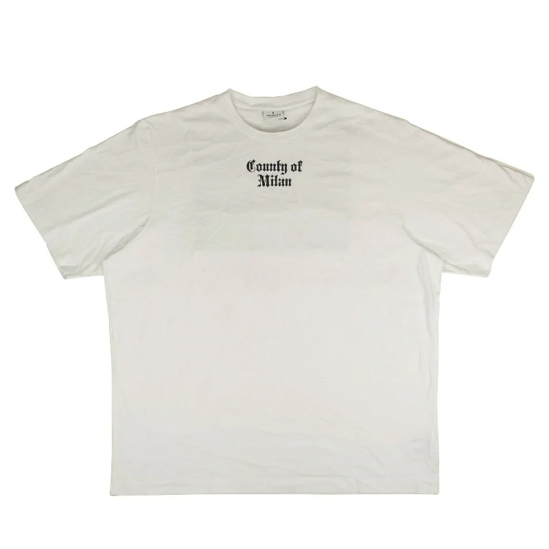Striped Men's TopsMarcelo Burlon Harrods Nine Flags Short Sleeve T-Shirt - White