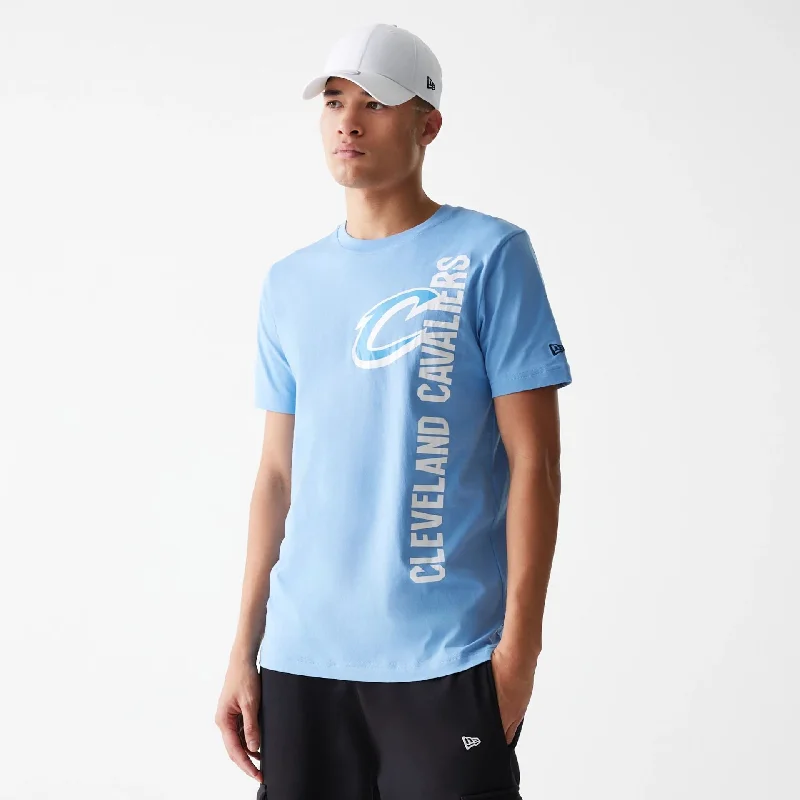 Men's Shirts with Short PlacketsCleveland Cavaliers NBA City Edition Pastel Blue T-Shirt