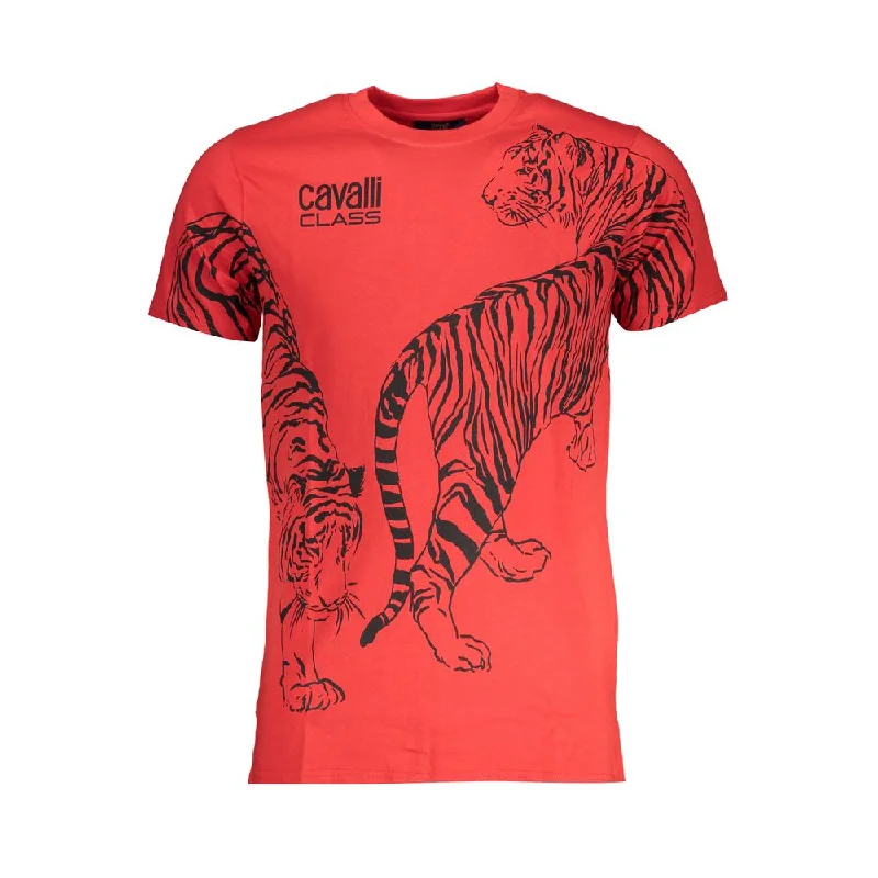 Men's Shirts with Hidden ButtonsCavalli Class  Cotton Men's T-Shirt