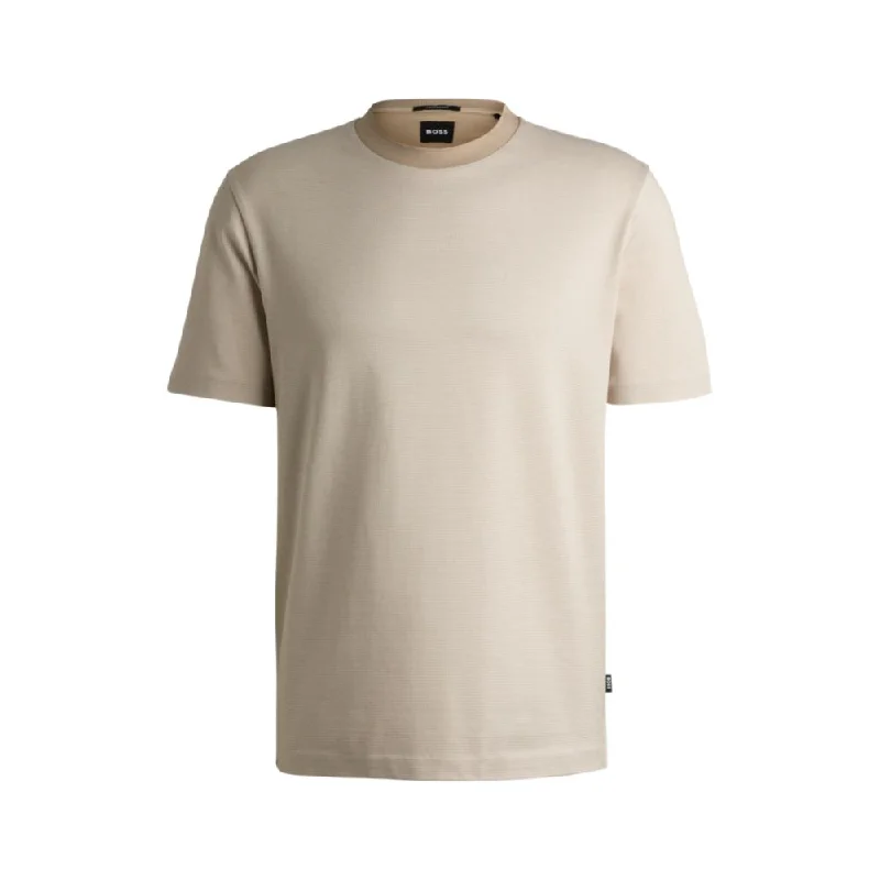 Classic Men's Button-Up ShirtsMercerized-cotton T-shirt with contrast collar