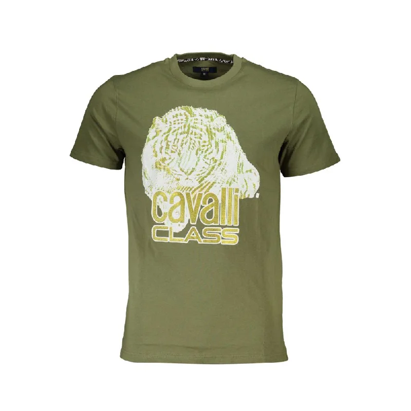 Men's Shirts with Wingtip CollarsCavalli Class  Cotton Men's T-Shirt