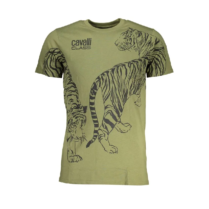 Men's Shirts with Hidden PocketsCavalli Class  Cotton Men's T-Shirt