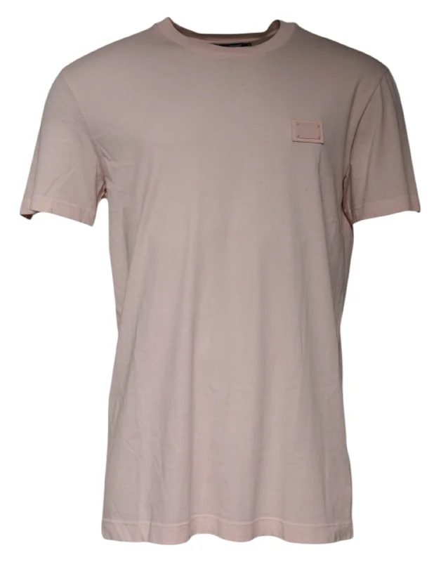 Men's Shirts with Short PlacketsDolce & Gabbana  Logo Crew Neck Short Sleeves Men's T-shirt (Pre-Owned)