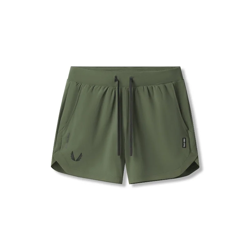 Men's Patterned Pants with Camouflage Prints0751. Tetra-Lite® 5" Linerless Short - Olive "Black Wings"