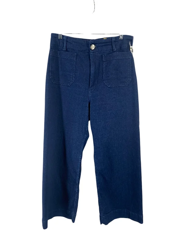 Rainproof Bucket HatsJeans Wide Leg By Maeve In Blue Denim, Size: 12