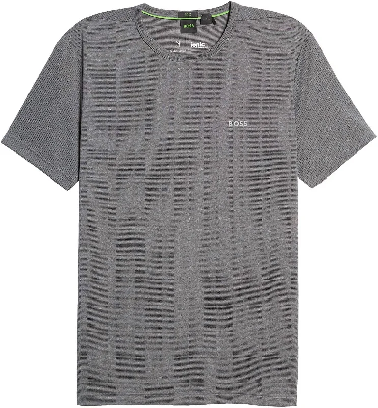 Men's Performance Shirts for SportsMen Leisure Jersey Short Raglan Sleeve Crew Neck Tariq T-Shirt In Gray