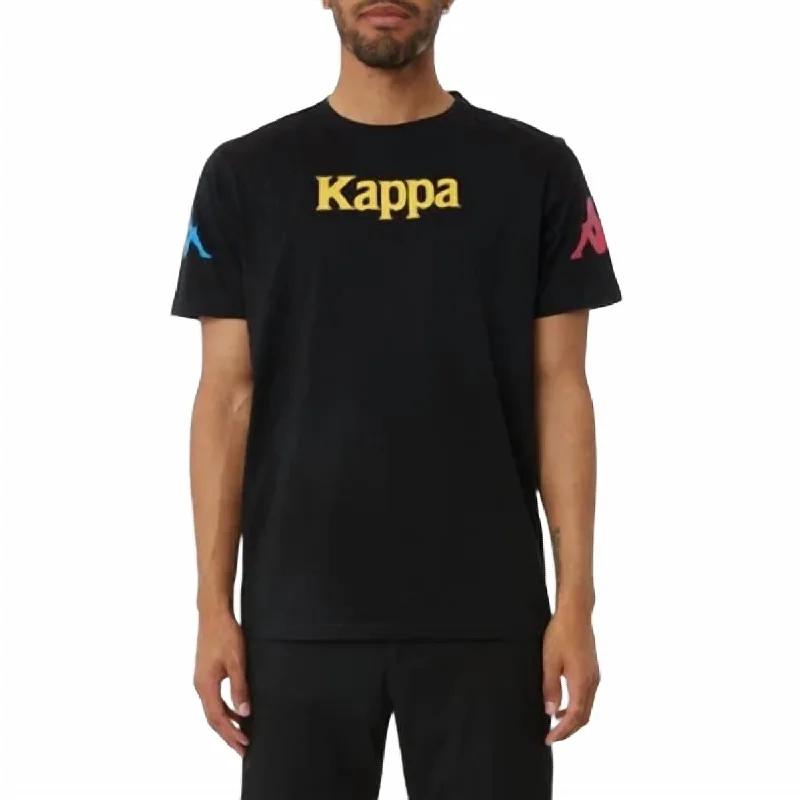 Men's Shirts with High NecksMen's Authentic Paroo T-Shirt In Black/fuchsia-Blue/yellow