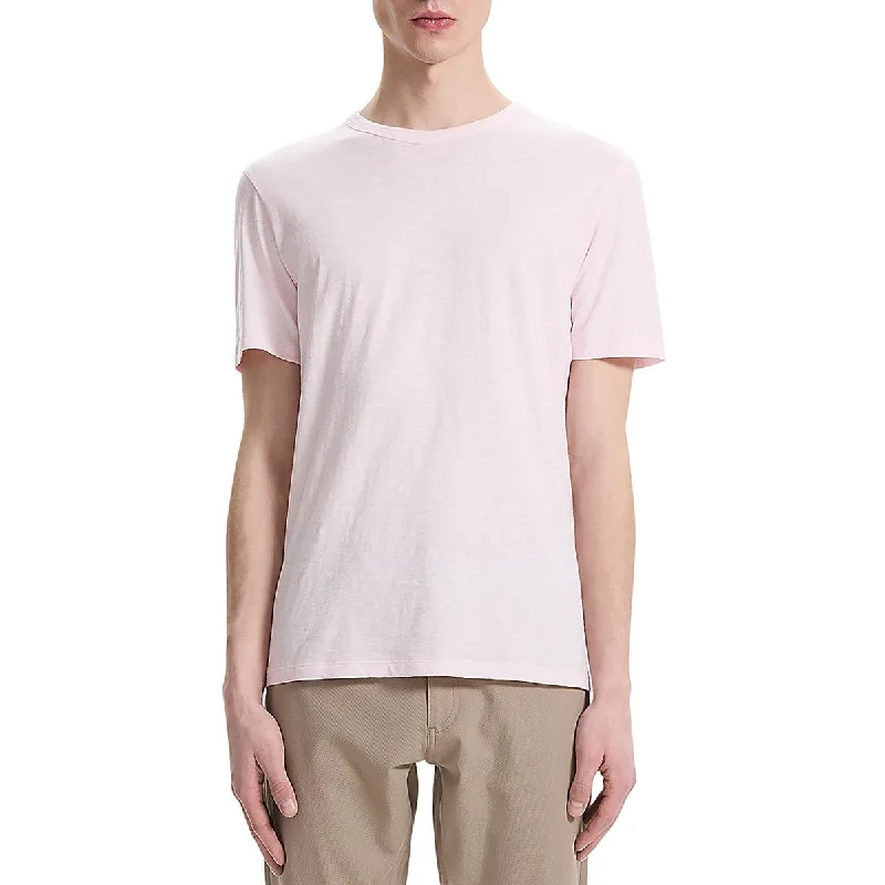 Men's Three-Quarter Sleeved TopsHeron Mens Cotton Crewneck T-Shirt
