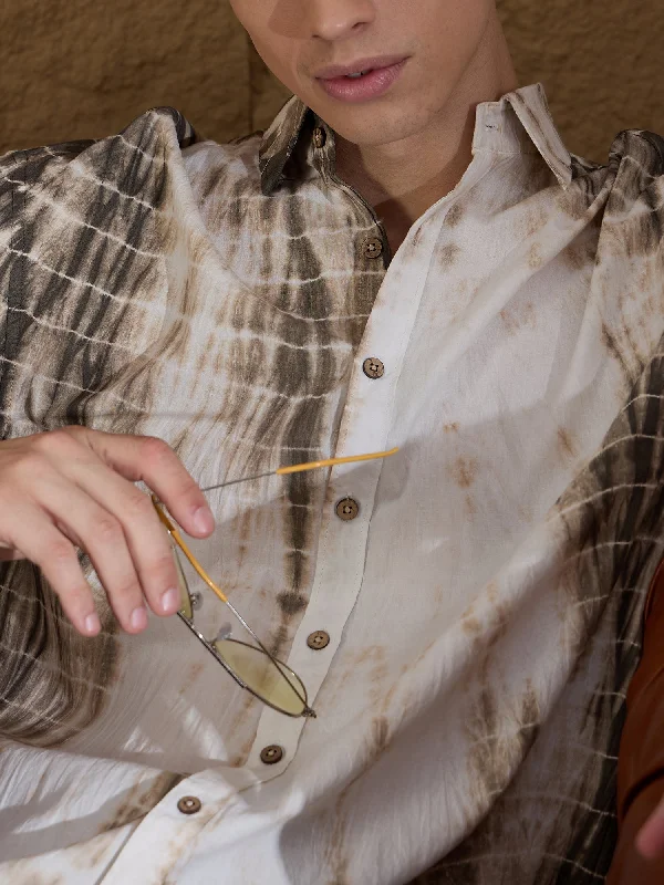 Men's Smart Casual Shirts for Business Casual SettingsTie & Dyed Oversized Casual Shirt