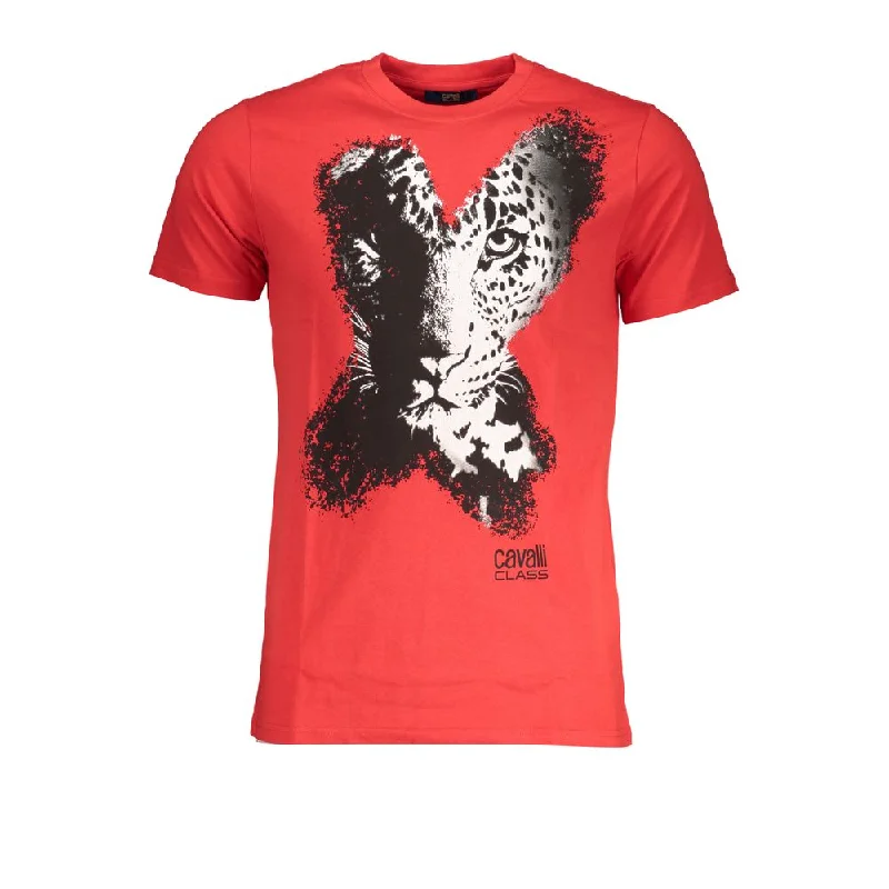 Men's Shirts with Checkered PatternsCavalli Class  Cotton Men's T-Shirt