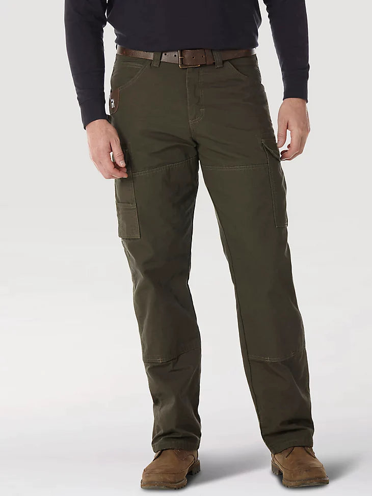 Durable Men's Work PantsWrangler® RIGGS® Men's Lined Ripstop Ranger Pant_Loden