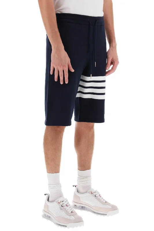 Men's Pants with Zippered PocketsThom Browne 4-Bar Sweat Shorts