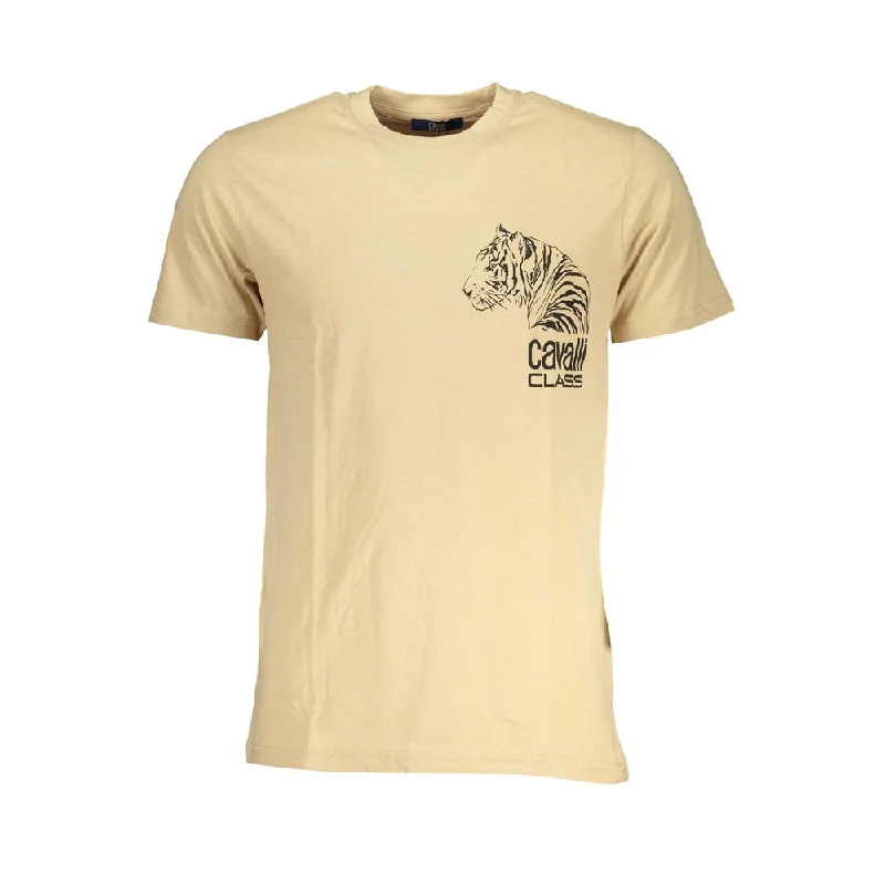 Men's Shirts with Rounded HemlinesCavalli Class  Cotton Men's T-Shirt
