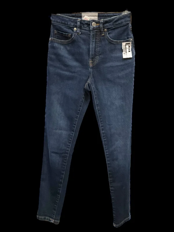 Trendy Work HatsJeans Skinny By Everlane In Blue, Size: 2