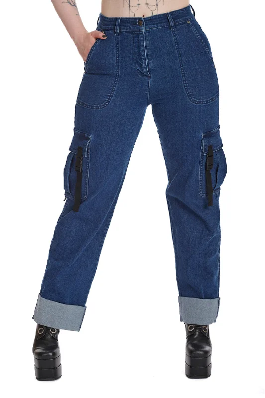 Stylish Men's Cargo PantsUrban Edge Denim Trousers