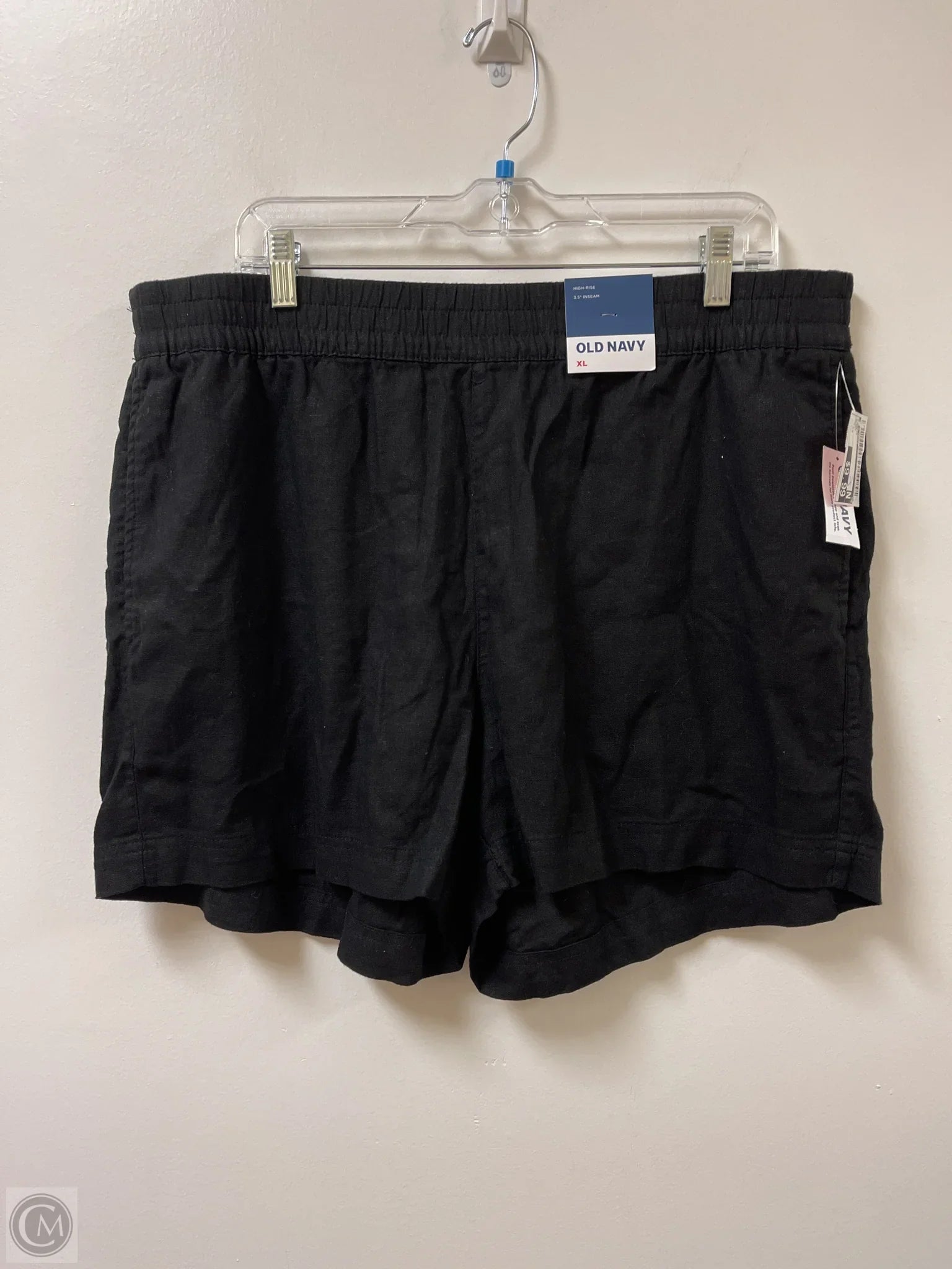 Men's Patterned Pants with ChecksShorts By Old Navy In Black, Size: 14