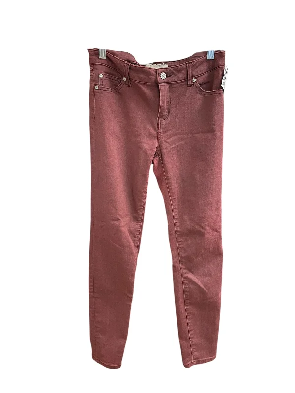 Fashionable Fedora HatsJeans Skinny By Altard State In Maroon, Size: 8