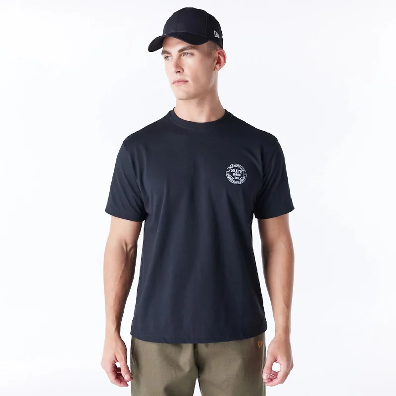 Men's Shirts with Velcro ClosuresNew Era Korea Skateboard Black T-Shirt