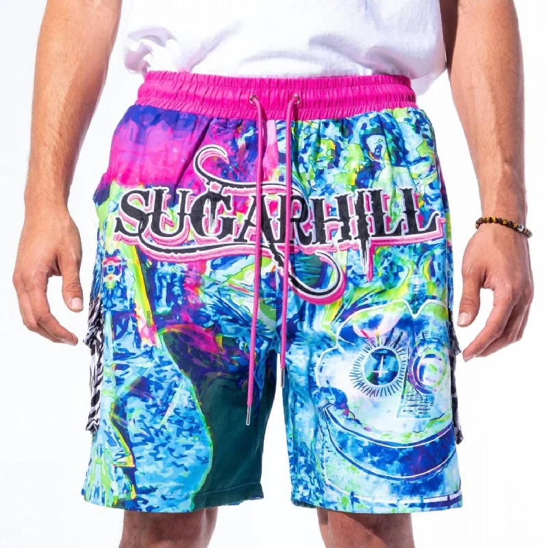 Men's Pants with Moisture-Wicking PropertiesMen's Woogie Cabana Short In Blue