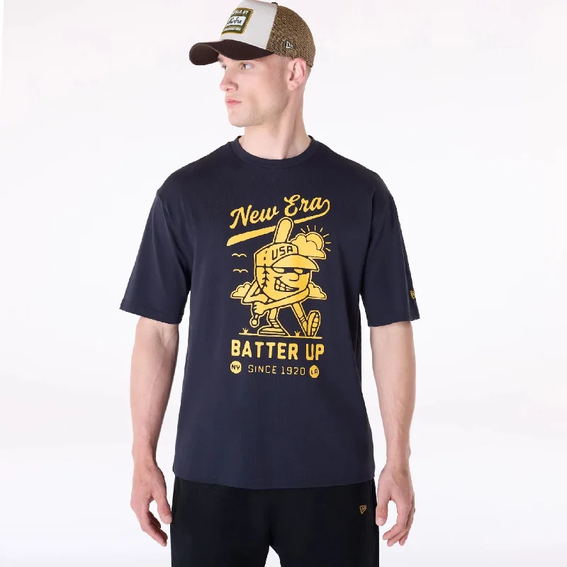 Men's Shirts with CollarsNew Era Baseball Graphic Navy T-Shirt