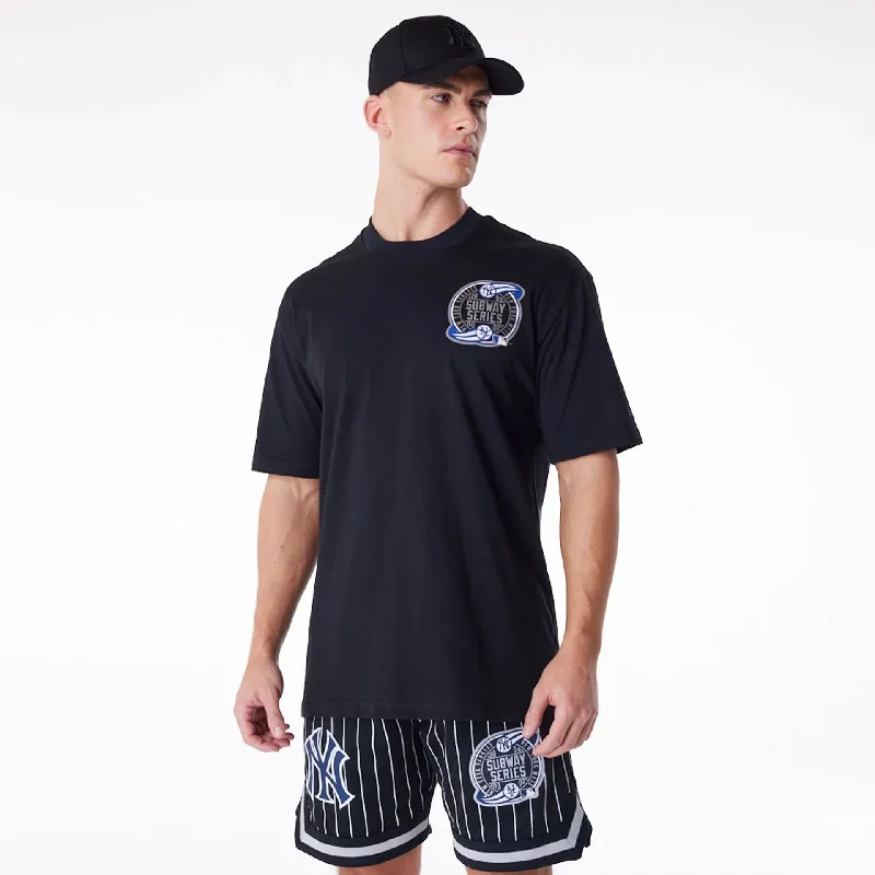 Men's Shirts with Abstract DesignsNew York Yankees New Era Australia Black Oversized T-Shirt