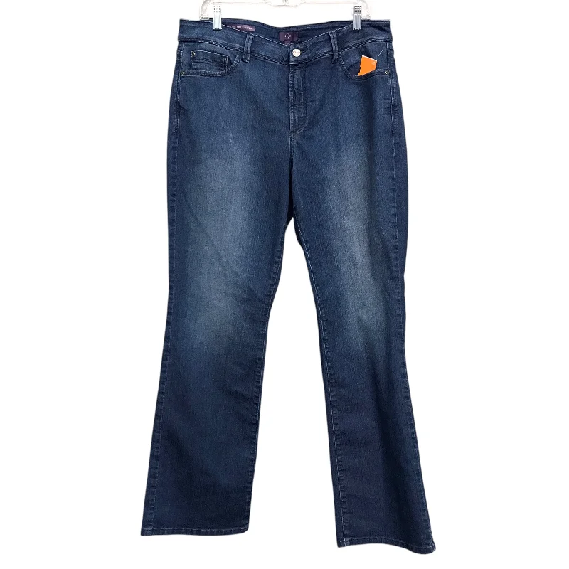 Stylish Trucker CapsJeans Boot Cut By Not Your Daughters Jeans In Blue Denim, Size:16