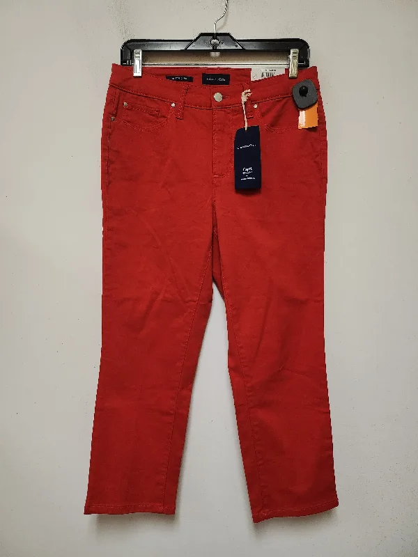 Relaxed Beanie HatsJeans Cropped By Charter Club In Red, Size: 8