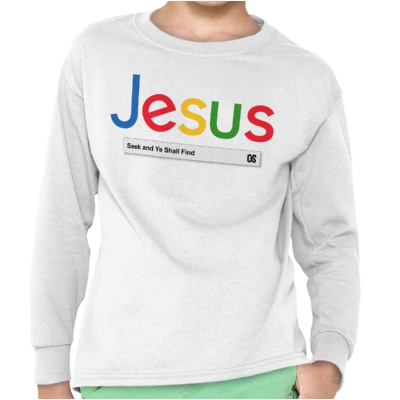 Men's Plaid Shirts for a Country CharmJesus Seeking Answers Youth Long Sleeve T Shirt
