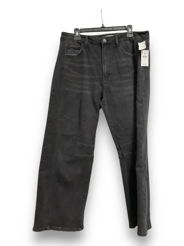 Oversized Fedora HatsJeans Wide Leg By Flying Monkey In Black, Size: 14