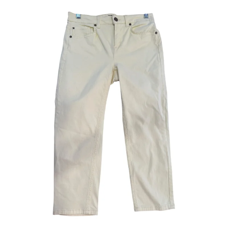 Embroidered Bucket HatsJeans Cropped By Jones New York In Yellow, Size: 4