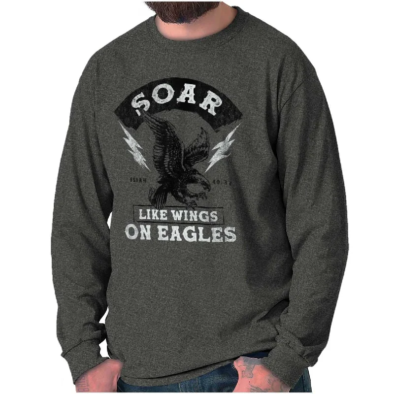 Men's Slim-Fit Shirts for a Flattering ShapeSoar Like Eagles Long Sleeve T Shirt