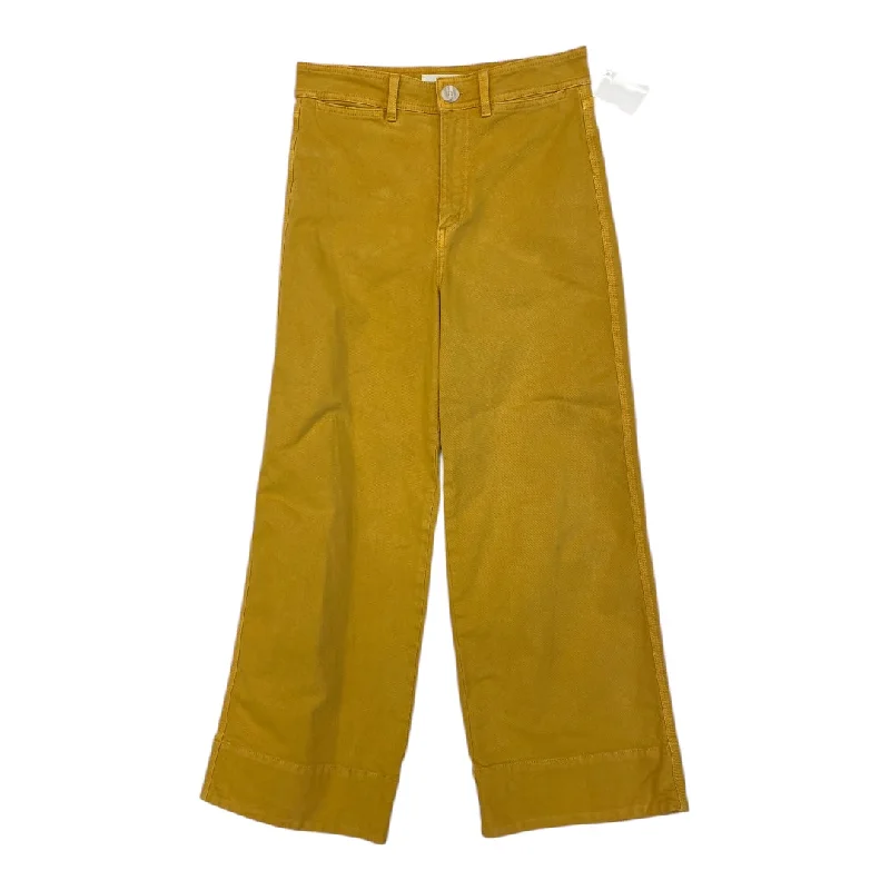 Men's Straw Hats for SummerJeans Wide Leg By Loft In Yellow, Size:2