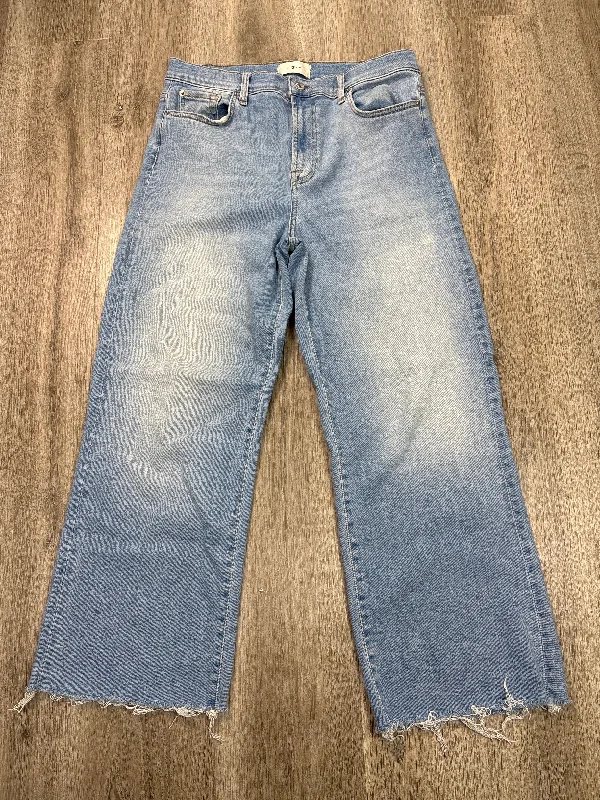 Classic Bowler HatsJeans Cropped By 7 For All Mankind In Blue Denim, Size: 12