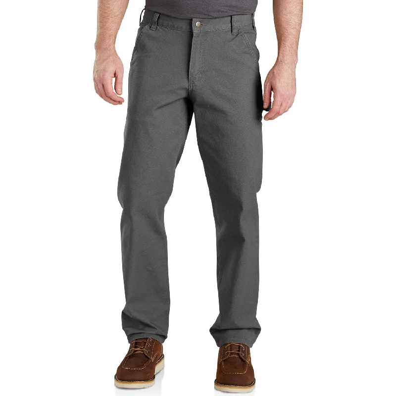 Warm Men's Fleece-Lined PantsCarhartt Men's Rugged Flex® Relaxed Fit Duck Dungaree_Gravel