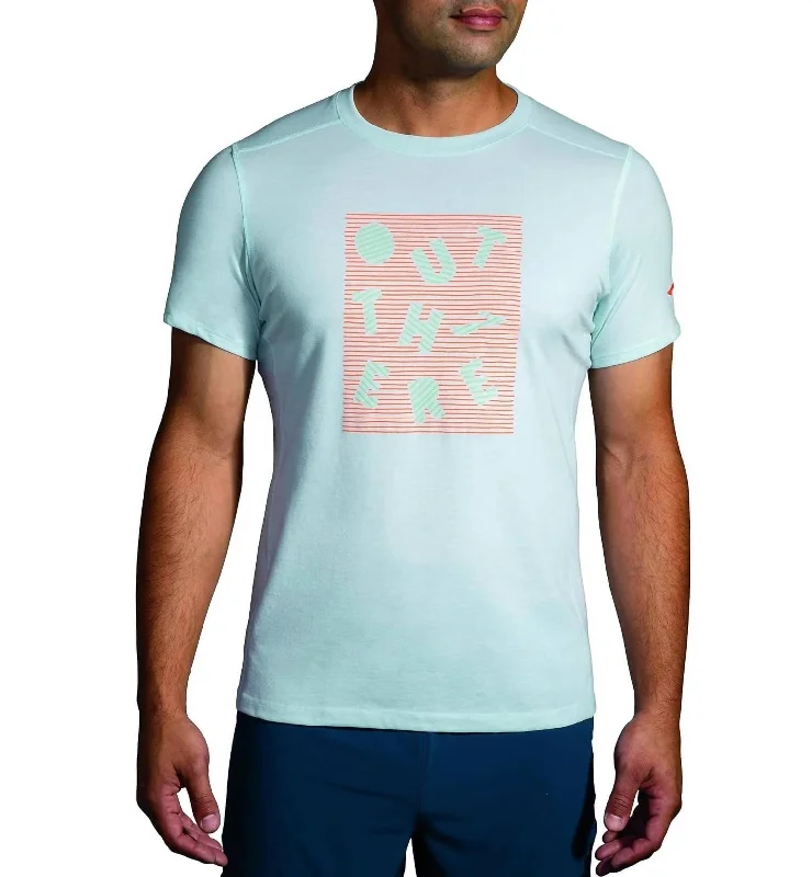 Men's Shirts with High NecksMen's Distance Short Sleeve 2.0 T-Shirt In Heather Slate