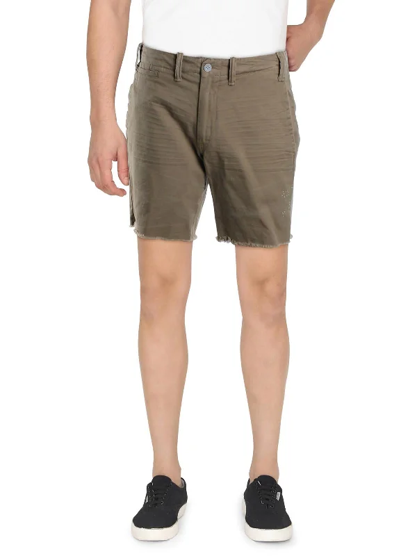 Men's Pants with Turn-Up CuffsMens Cotton Straight Fit Khaki, Chino Shorts