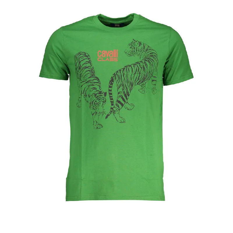 Men's Shirts with High NecksCavalli Class  Cotton Men's T-Shirt