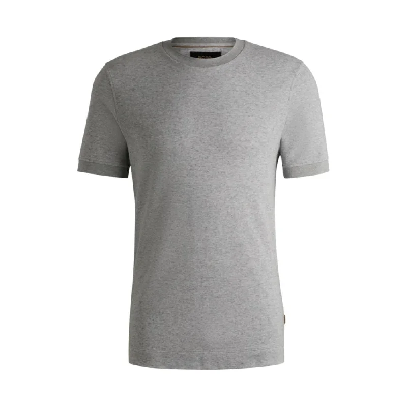 Men's Shirts with Embellished HemlinesCotton-cashmere blend T-shirt with anti-bacterial finish