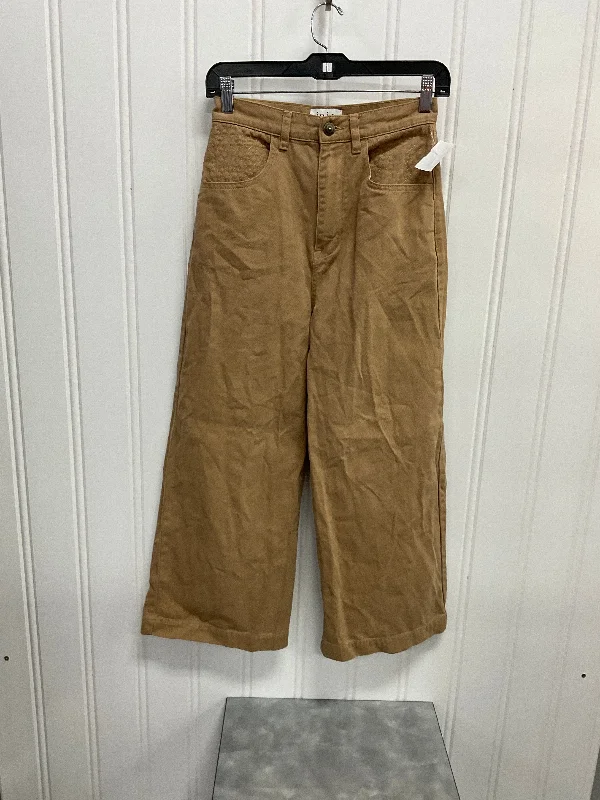 Female Fisherman HatsJeans Wide Leg By Joie In Tan, Size:2