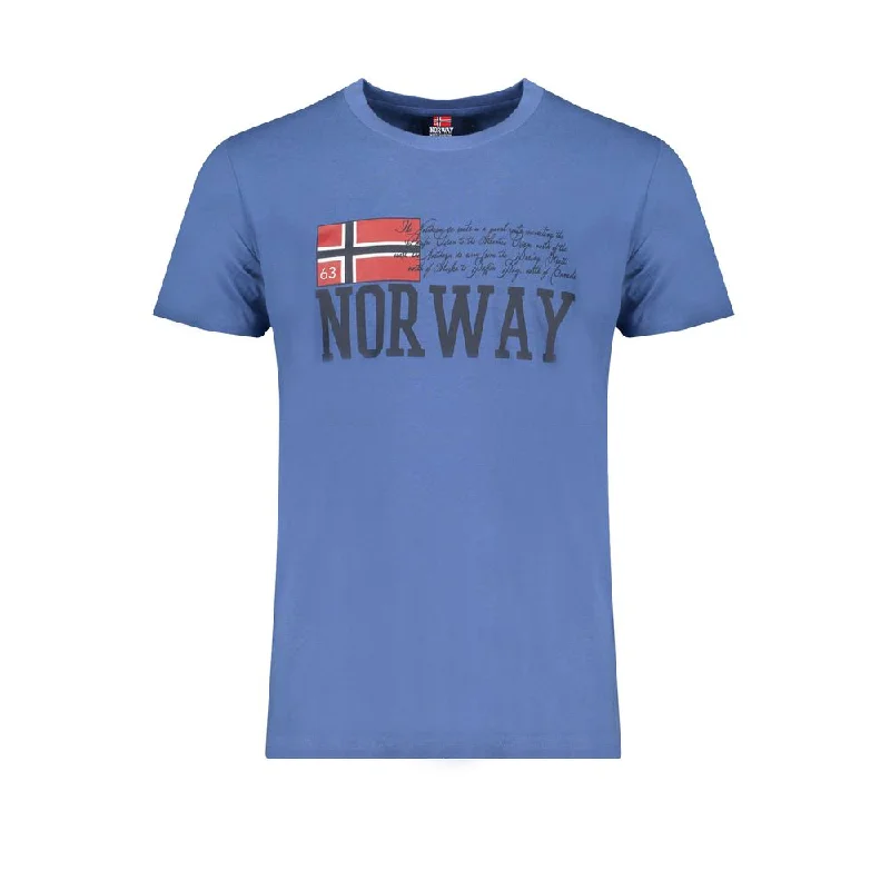 Men's Shirts with Convertible CollarsNorway 1963  Cotton Men's T-Shirt