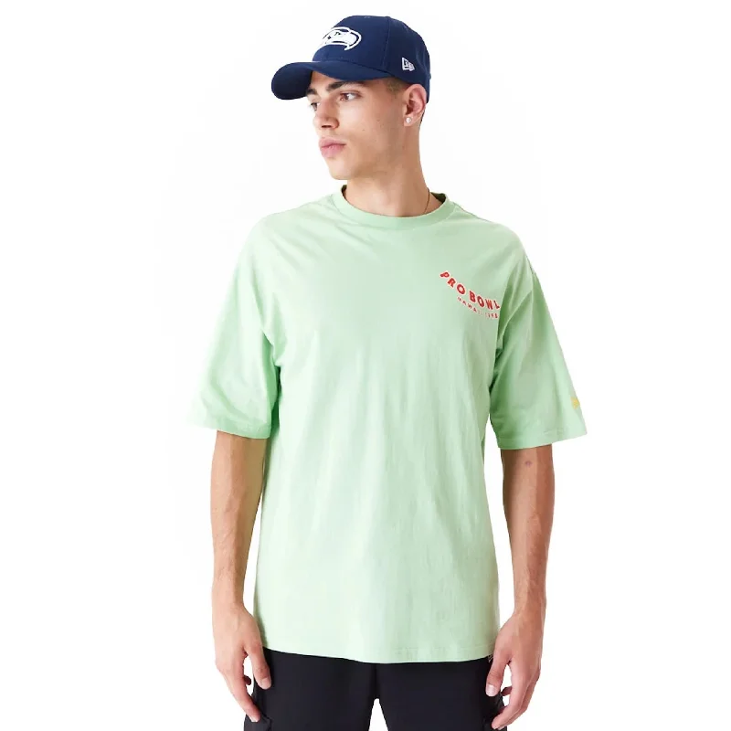 Men's Performance Shirts for SportsNFL Pro Bowl Hawaii NFC Graphic Bright Green Oversized T-Shirt