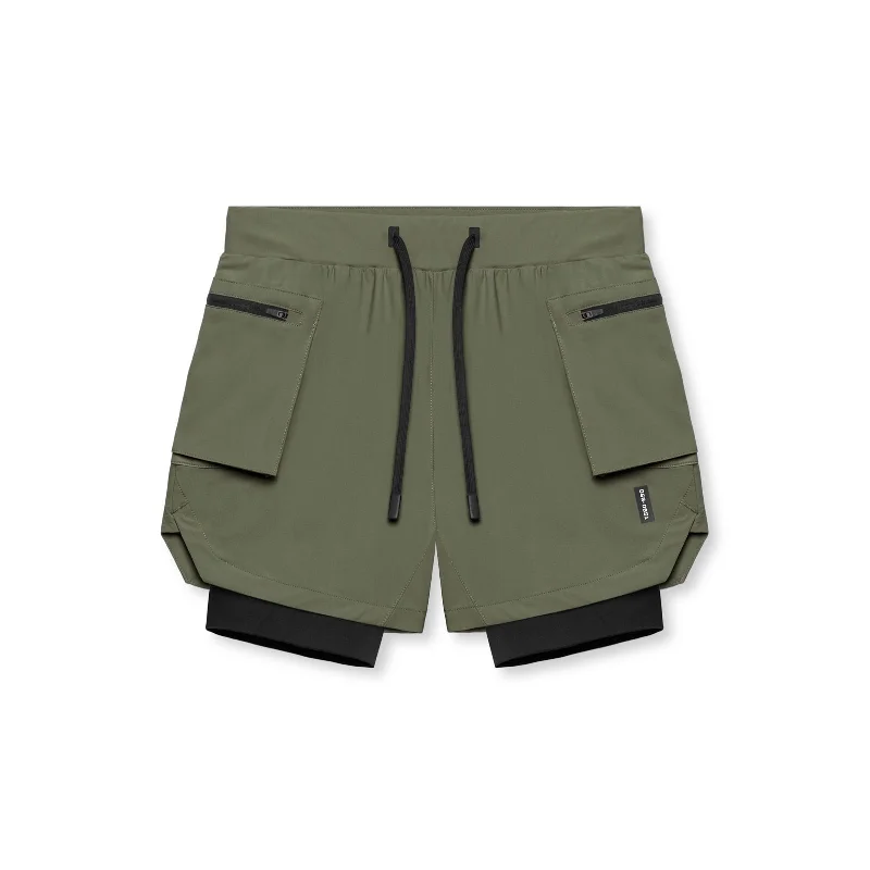 Durable Men's Work Pants0651. Tetra-Lite® 5" Liner Cargo Short - Olive