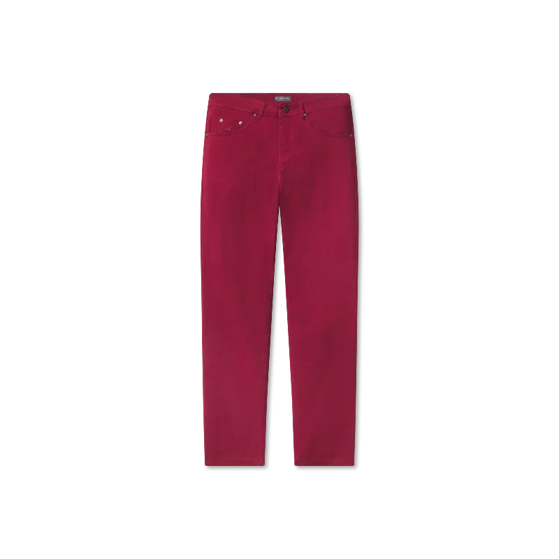 Men's Work Pants for Durability and ComfortBrazos Stretch Twill Pant - Maroon
