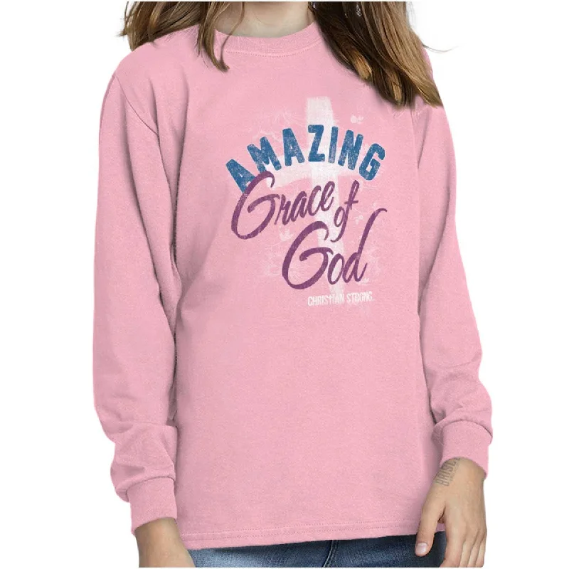 Men's Pocket T-Shirts for Added FunctionalityGrace of God Youth Long Sleeve Shirt