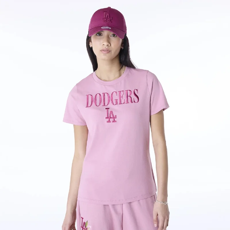 Men's Shirts for BoatingLA Dodgers Womens MLB Dark Pink T-Shirt