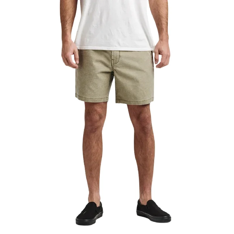 Men's Patterned Pants with PlaidsPorter Wash 17" Shorts In Dusty Green