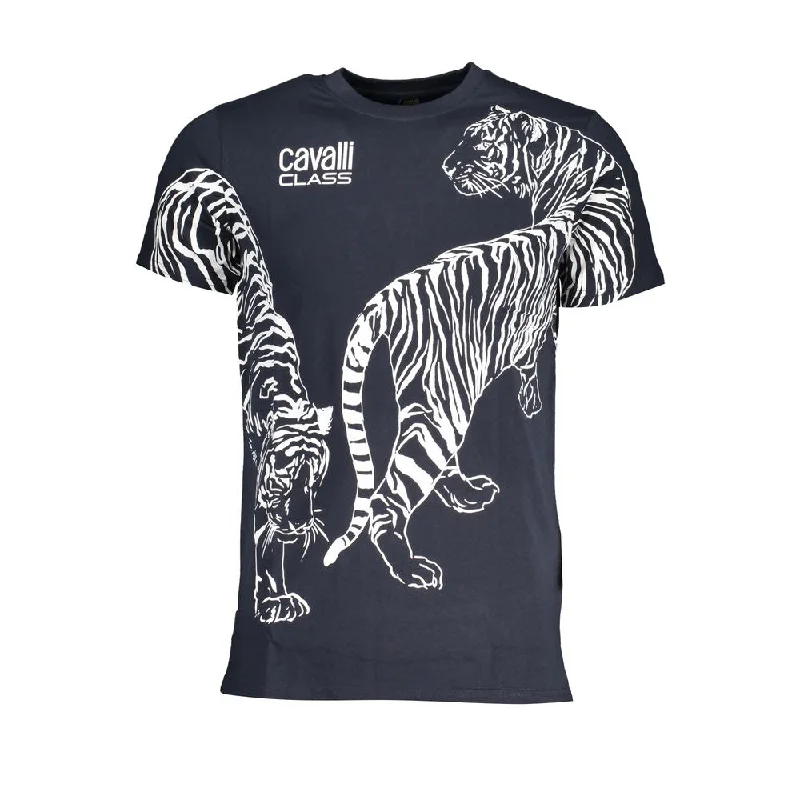 Men's Shirts with Belt LoopsCavalli Class  Cotton Men's T-Shirt