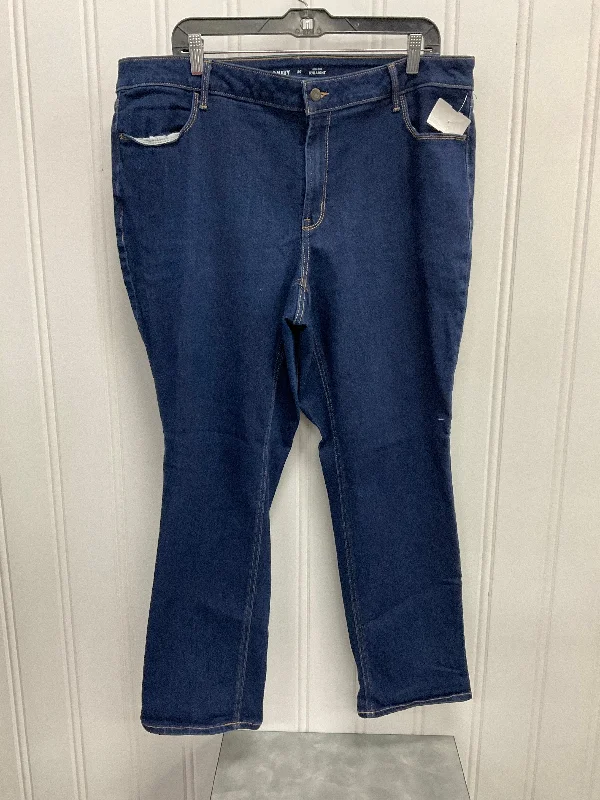 Colorful Straw HatsJeans Straight By Old Navy In Blue Denim, Size:20