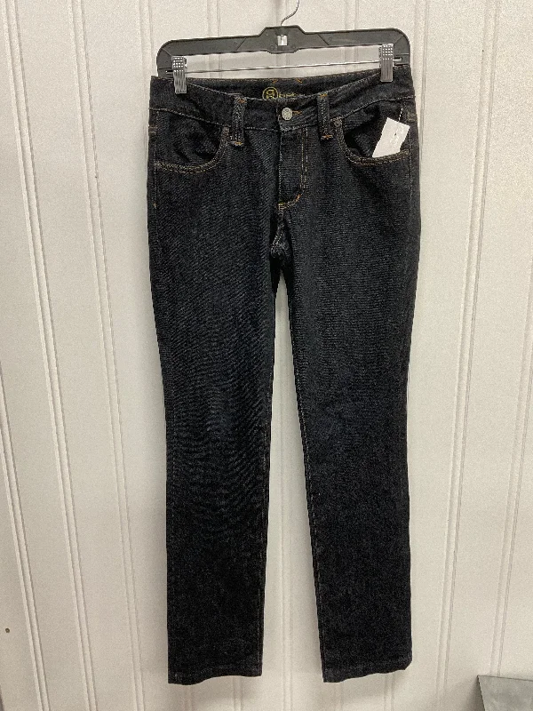 Trendy SnapbacksJeans Straight By Bebe In Blue Denim, Size:4